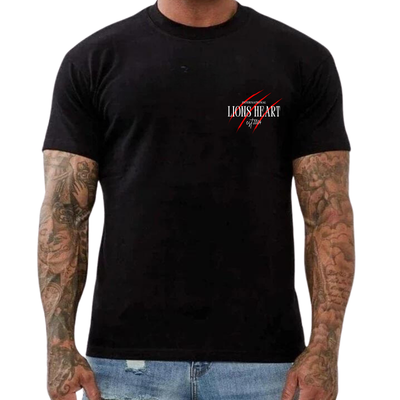 LIONS HEART T-SHIRT STRONGER PROUD UNSTOPPABLE