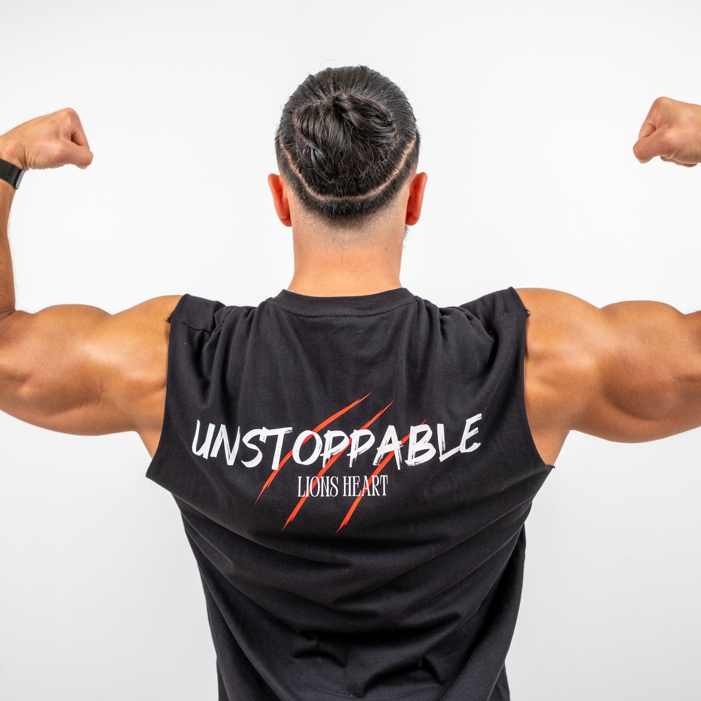 LIONS HEART “UNSTOPPABLE” Sleeveless Tee – Black