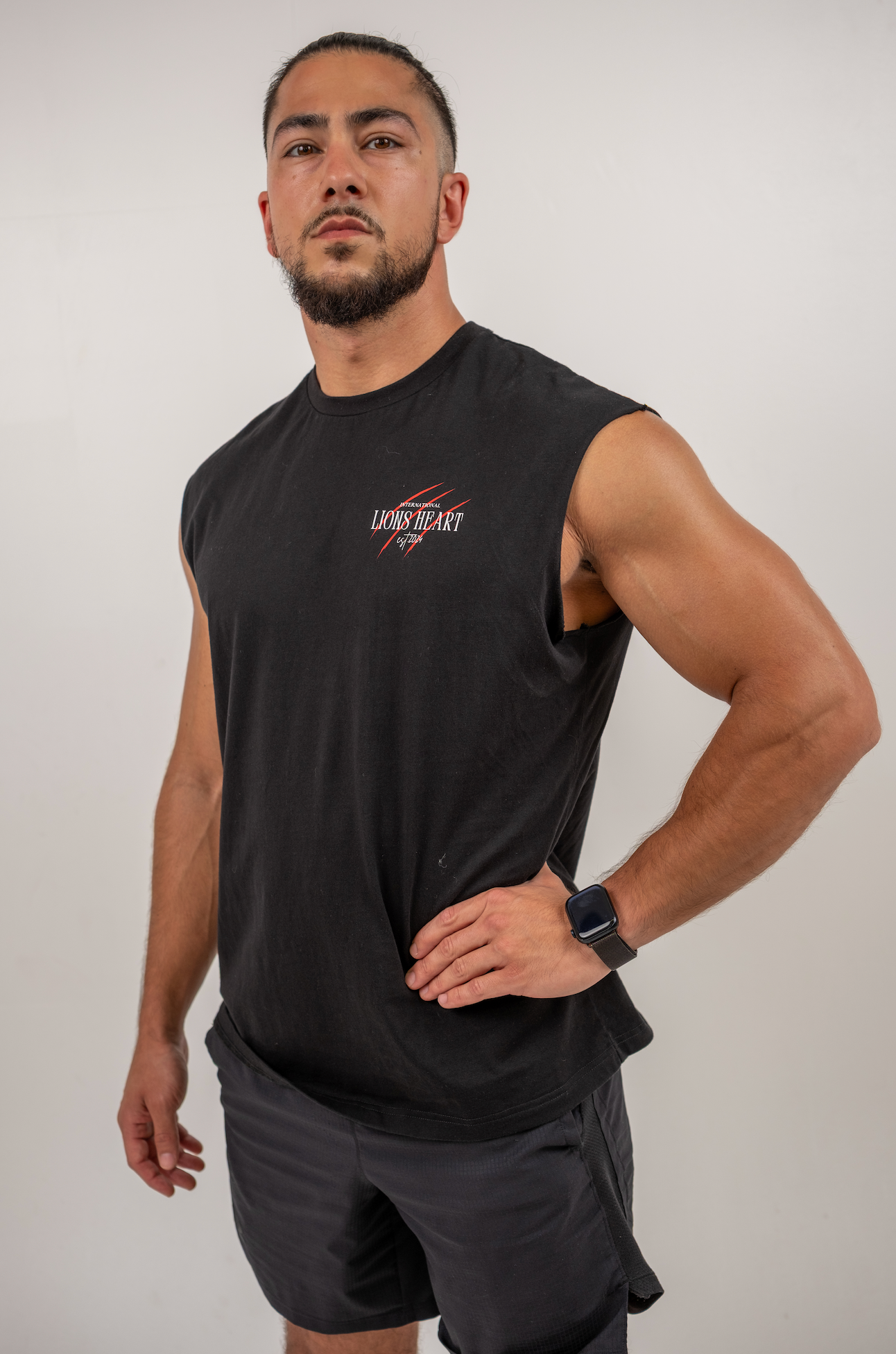 LIONS HEART “UNSTOPPABLE” Sleeveless Tee – Black