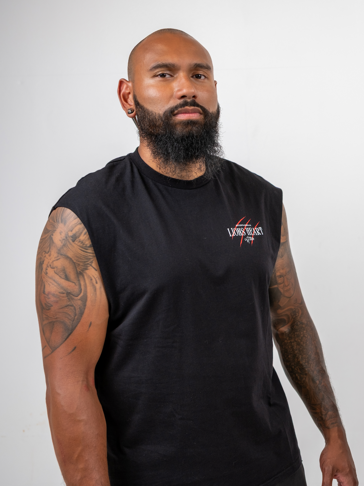 LIONS HEART “UNSTOPPABLE” Sleeveless Tee – Black