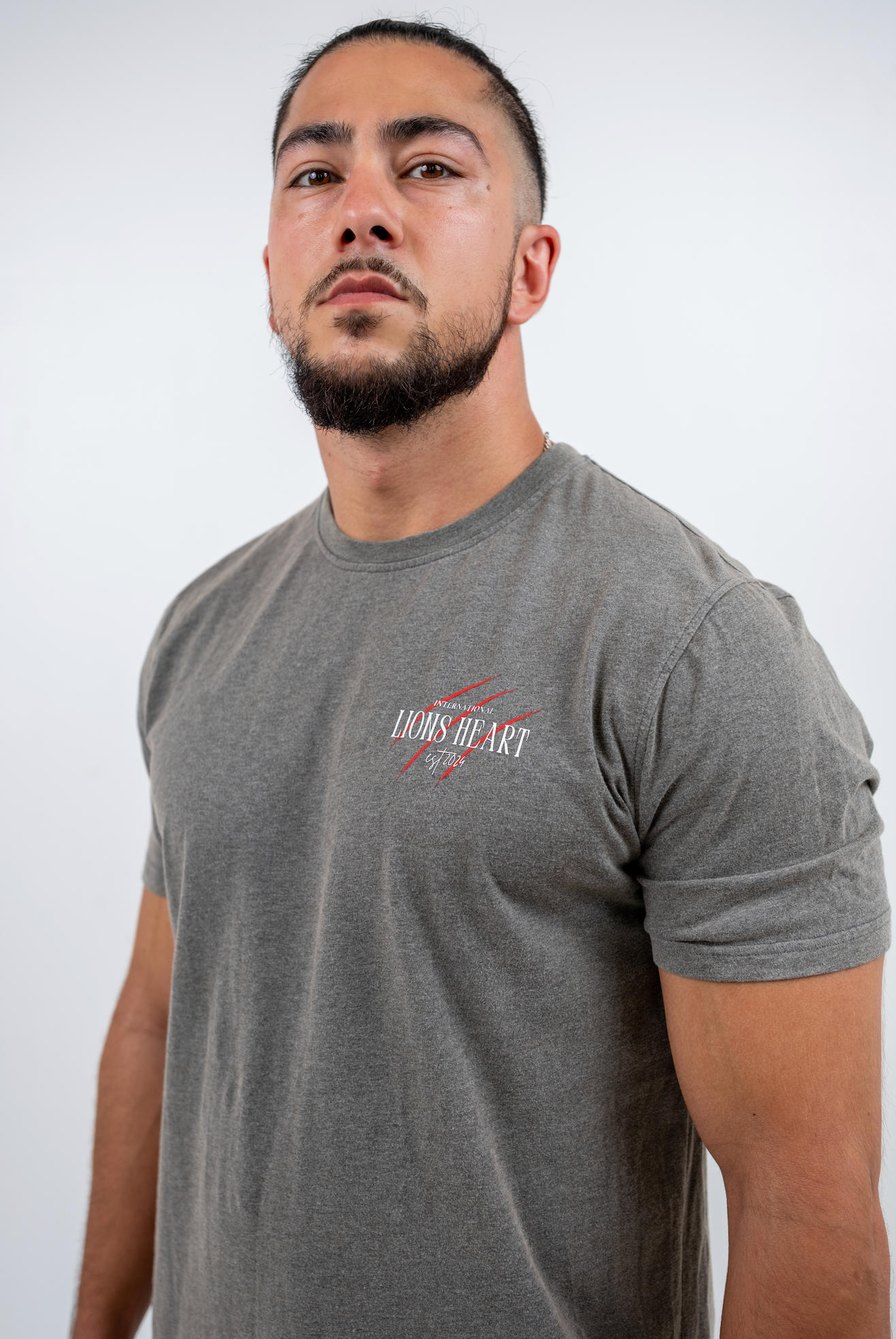 LIONS HEART “IMMORTAL – KING OF THE JUNGLE” TEE – GREY